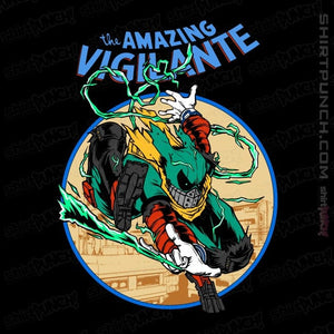 Daily_Deal_Shirts Magnets / 3"x3" / Black The Amazing Vigilante