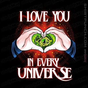 Daily_Deal_Shirts Magnets / 3"x3" / Black I Love You In Every Universe