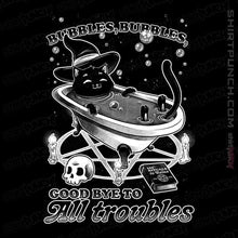 Load image into Gallery viewer, Daily_Deal_Shirts Magnets / 3&quot;x3&quot; / Black Goodbye Troubles
