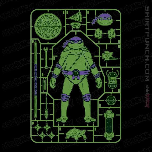 Daily_Deal_Shirts Magnets / 3"x3" / Black Donatello Model Sprue