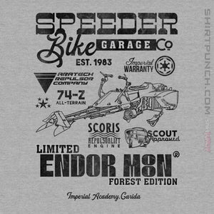 Daily_Deal_Shirts Magnets / 3"x3" / Sports Grey Speeder Bike Garage