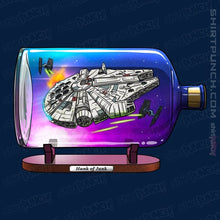 Load image into Gallery viewer, Daily_Deal_Shirts Magnets / 3&quot;x3&quot; / Navy Spaceship In A Bottle
