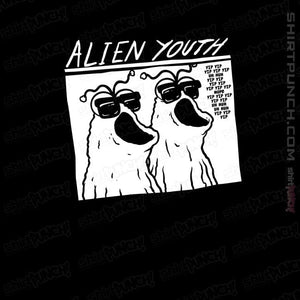 Daily_Deal_Shirts Magnets / 3"x3" / Black Alien Youth