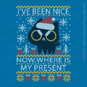 Daily_Deal_Shirts Magnets / 3"x3" / Sapphire Where Is My Present