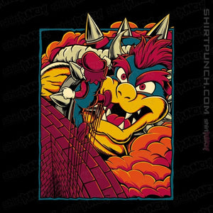 Daily_Deal_Shirts Magnets / 3"x3" / Black Attack On Bowser