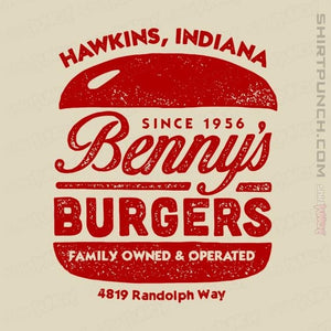 Shirts Magnets / 3"x3" / Natural Benny's Burgers