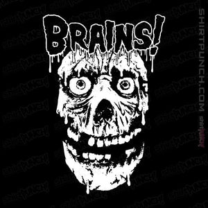 Daily_Deal_Shirts Magnets / 3"x3" / Black More Brains!