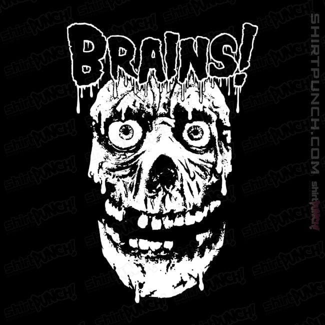 Daily_Deal_Shirts Magnets / 3"x3" / Black More Brains!