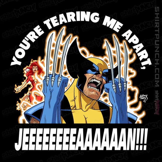 Daily_Deal_Shirts Magnets / 3"x3" / Black You're Tearing Me Apart, Jean!!!
