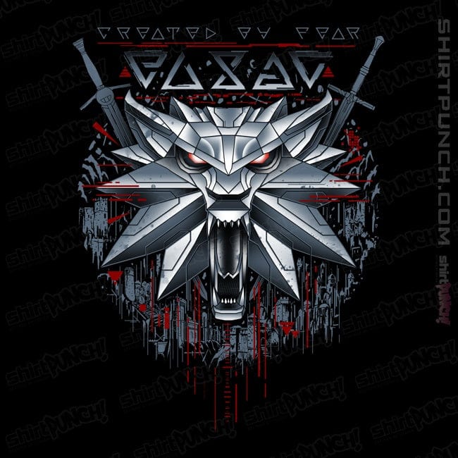Daily_Deal_Shirts Magnets / 3"x3" / Black The White Wolf