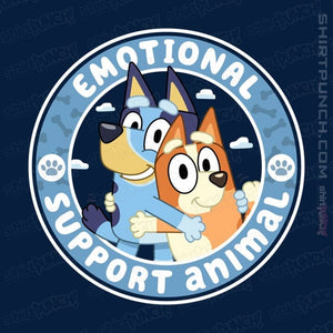 Daily_Deal_Shirts Magnets / 3"x3" / Navy Emotional Support Animals