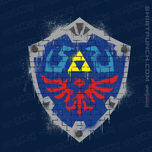 Secret_Shirts Magnets / 3"x3" / Navy Shield Spray