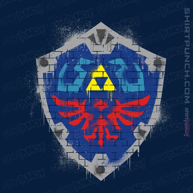 Secret_Shirts Magnets / 3"x3" / Navy Shield Spray