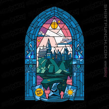 Load image into Gallery viewer, Daily_Deal_Shirts Magnets / 3&quot;x3&quot; / Black Stained Glass Castle

