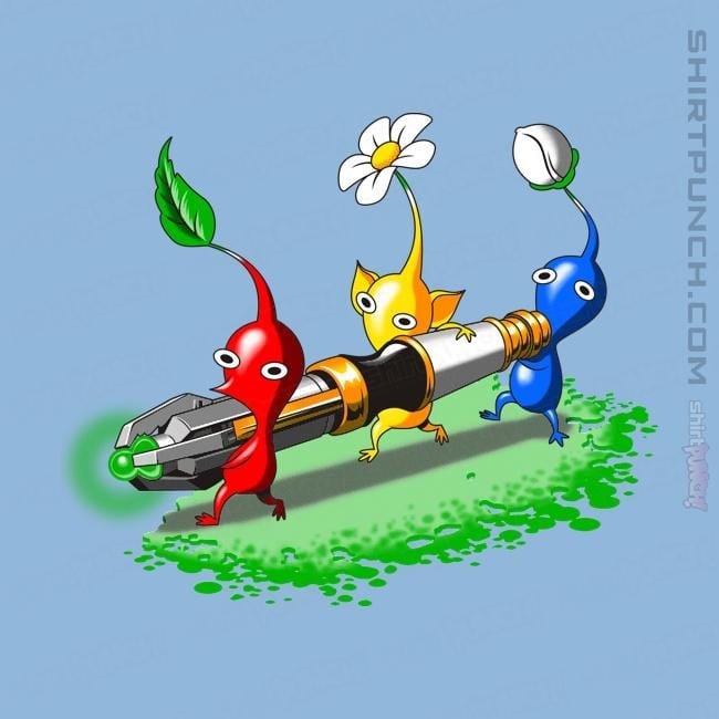 Shirts Magnets / 3"x3" / Powder Blue Pikmin Who
