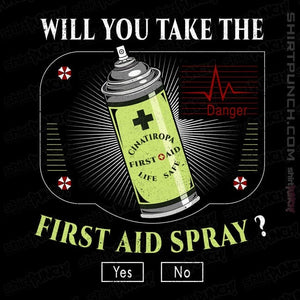 Secret_Shirts Magnets / 3"x3" / Black First Aid Spray