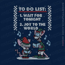 Load image into Gallery viewer, Shirts Magnets / 3&quot;x3&quot; / Navy Christmas List
