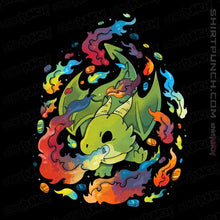 Load image into Gallery viewer, Shirts Magnets / 3&quot;x3&quot; / Black Rainbow Dragon
