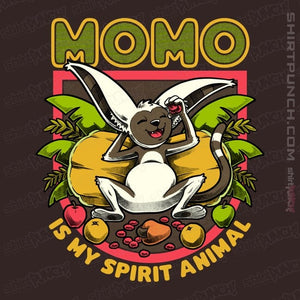 Daily_Deal_Shirts Magnets / 3"x3" / Dark Chocolate Momo Is My Spirit Animal