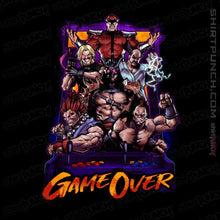 Load image into Gallery viewer, Daily_Deal_Shirts Magnets / 3&quot;x3&quot; / Black Fighting Game Over
