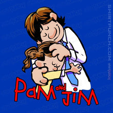 Load image into Gallery viewer, Shirts Magnets / 3&quot;x3&quot; / Royal Blue Pam &amp; Jim
