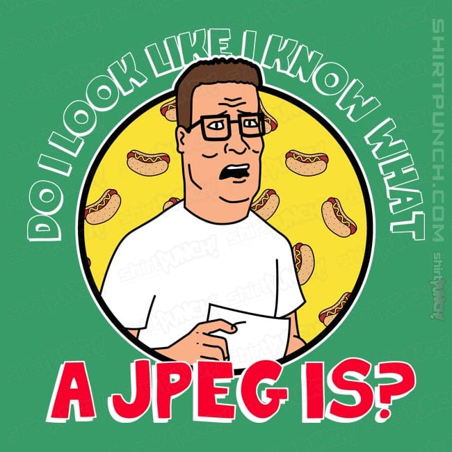 Secret_Shirts Magnets / 3"x3" / Irish Green Do I Look Like I Know What A JPEG Is?