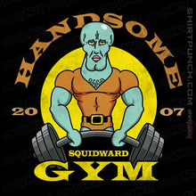 Load image into Gallery viewer, Daily_Deal_Shirts Magnets / 3&quot;x3&quot; / Black Handsome Squidward Gym
