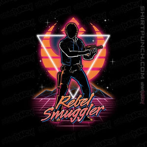 Shirts Magnets / 3"x3" / Black Retro Rebel Smuggler