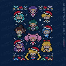 Load image into Gallery viewer, Shirts Magnets / 3&quot;x3&quot; / Navy A Senshi Family Christmas
