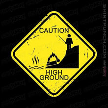 Load image into Gallery viewer, Shirts Magnets / 3&quot;x3&quot; / Black High Ground Warning
