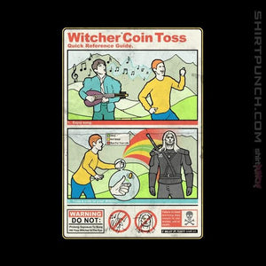 Shirts Magnets / 3"x3" / Black Witcher Coin Toss