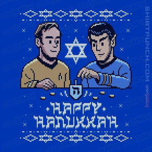 Daily_Deal_Shirts Magnets / 3"x3" / Royal Blue Celebrate Hanukkah
