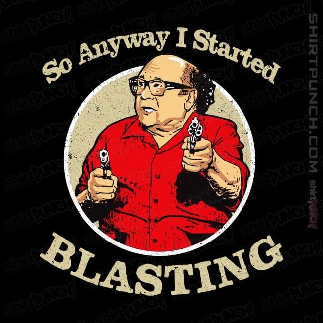 Shirts Magnets / 3"x3" / Black Anyway I Started Blasting