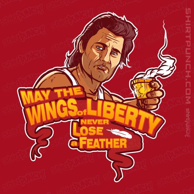Daily_Deal_Shirts Magnets / 3"x3" / Red The Wings Of Liberty