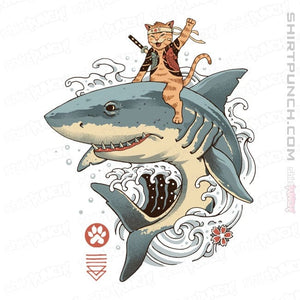 Daily_Deal_Shirts Magnets / 3"x3" / White Shark Catana