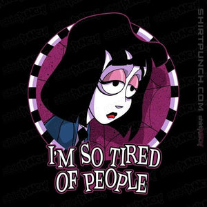 Secret_Shirts Magnets / 3"x3" / Black Tired Of People