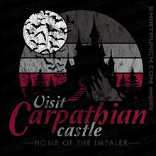 Load image into Gallery viewer, Daily_Deal_Shirts Magnets / 3&quot;x3&quot; / Black Visit Carpathian Castle
