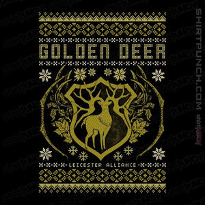 Shirts Magnets / 3"x3" / Black Golden Deer Sweater