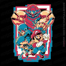 Load image into Gallery viewer, Daily_Deal_Shirts Magnets / 3&quot;x3&quot; / Black Retro Heroes
