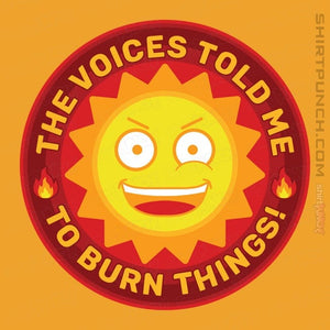 Secret_Shirts Magnets / 3"x3" / Gold Burn Things!