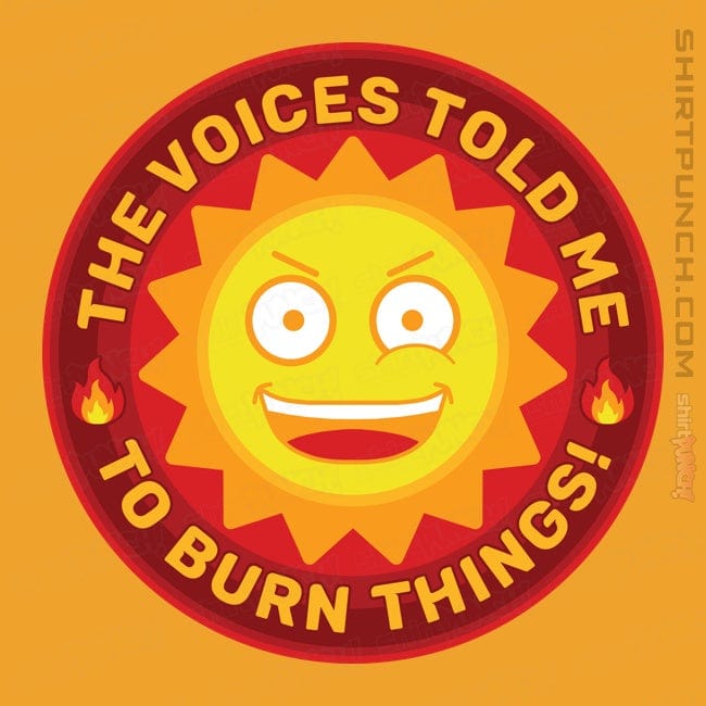 Secret_Shirts Magnets / 3"x3" / Gold Burn Things!