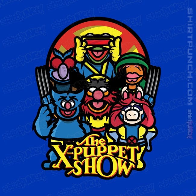 Daily_Deal_Shirts Magnets / 3"x3" / Royal Blue The X-Puppet Show