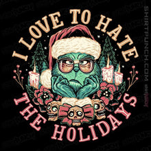 Load image into Gallery viewer, Daily_Deal_Shirts Magnets / 3&quot;x3&quot; / Black I Love To Hate The Holidays
