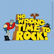 Load image into Gallery viewer, Daily_Deal_Shirts Magnets / 3&quot;x3&quot; / Powder Blue No Wrong Time To Rock!
