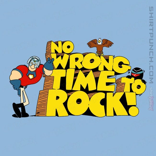 Daily_Deal_Shirts Magnets / 3"x3" / Powder Blue No Wrong Time To Rock!