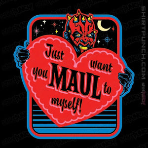 Daily_Deal_Shirts Magnets / 3"x3" / Black Maul Of My Heart