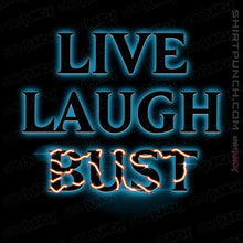 Load image into Gallery viewer, Daily_Deal_Shirts Magnets / 3&quot;x3&quot; / Black Live Laugh Bust
