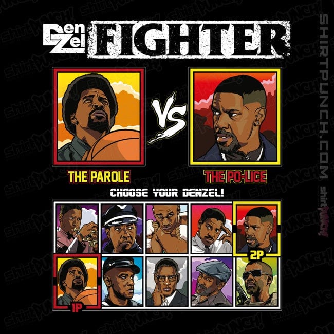 Secret_Shirts Magnets / 3"x3" / Black Denzel Fighter
