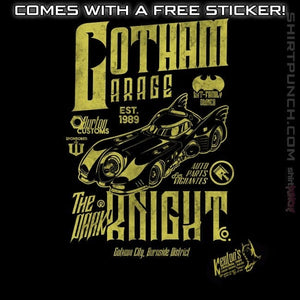 Daily_Deal_Shirts Magnets / 3"x3" / Black Gotham Garage