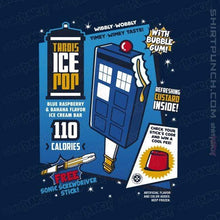 Load image into Gallery viewer, Shirts Magnets / 3&quot;x3&quot; / Navy Tardis Ice Pop
